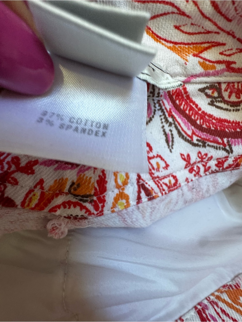 ST. JOHN SPORT BY MARIE GRAY STRAIGHT LEG PAISLEY PANTS | SIZE 2 | MADE IN USA - Picture 13 of 13